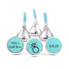 Bridal Shower Favors Personalized Diamond Ring Hershey's Kisses Candy