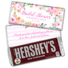 Bridal Shower Favor Personalized Chocolate Bar & Wrapper Pink Floral