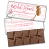 Personalized Bridal Shower Striped Floral Chocolate Bar