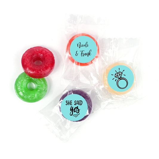 Personalized Wedding Engagement Bling LifeSavers 5 Flavor Hard Candy