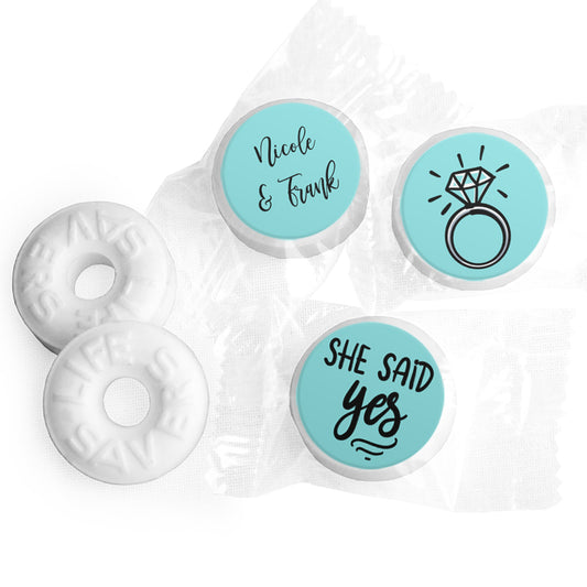 Personalized Wedding Engagement Bling Life Savers Mints