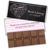 Engagement Party Personalized Milk Chocolate Bar & Wrapper - Heart Cloud