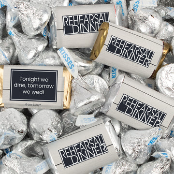 Dinner Rehearsal Board Hershey's Miniatures and Kisses