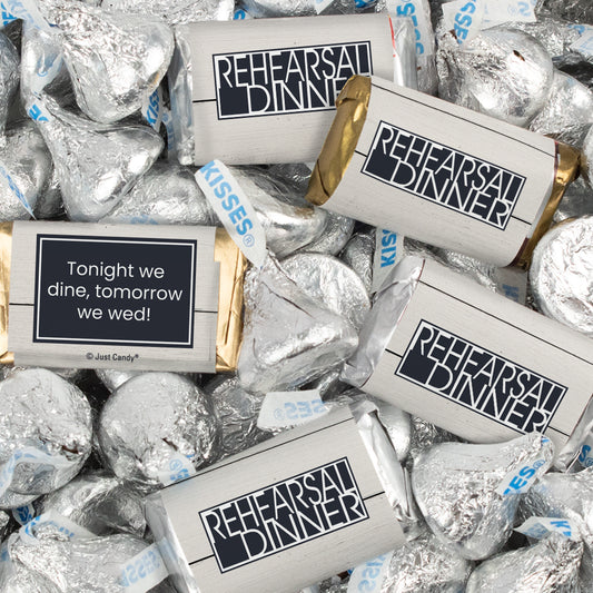 Dinner Rehearsal Board Hershey's Miniatures and Kisses