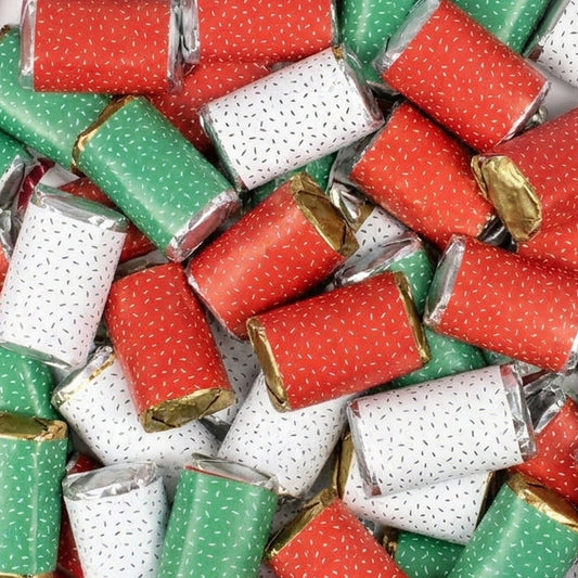 Wrapped Hershey's Miniatures - Holiday Colors