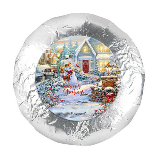 Christmas Silent Night Lane 1.25" Stickers (48 Stickers)