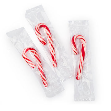 Bulk Traditional Mini Peppermint Candy Canes (480 or 1,920 count)
