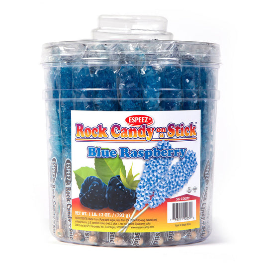 Blue Raspberry Rock Candy on a Stick