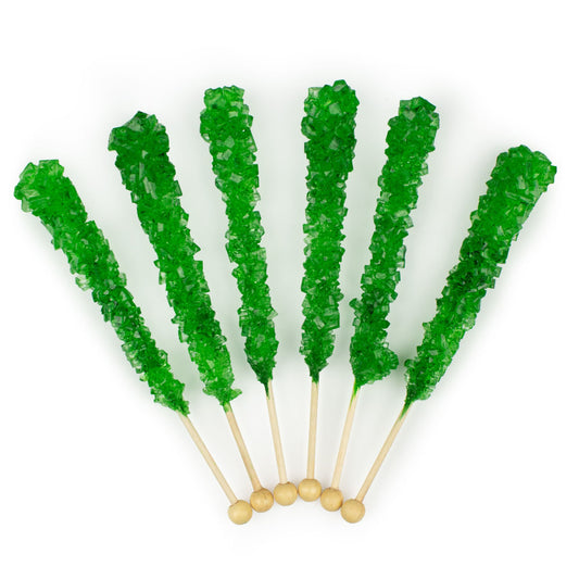 Green Apple Rock Candy on a Stick