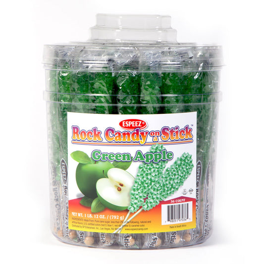 Green Apple Rock Candy on a Stick