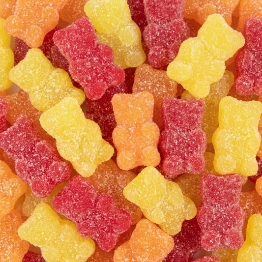 Sugar-Sanded Gummy Bears - Fall Colors
