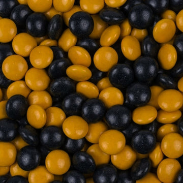 Black and Gold Just Candy Chocolate Gems