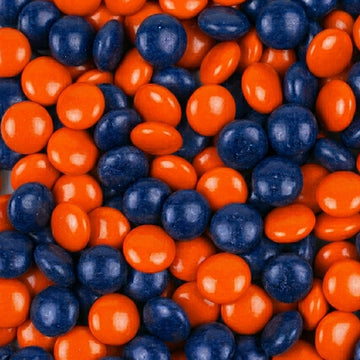 Blue and Orange Just Candy Chocolate Gems