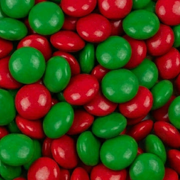 Green and Red Just Candy Chocolate Gems