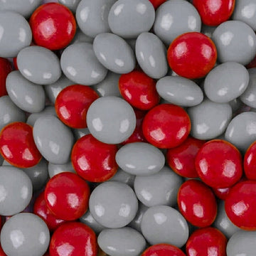 Red and Silver Just Candy Chocolate Gems