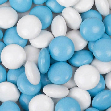 Light Blue and White Just Candy Chocolate Gems