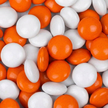 Orange and White Just Candy Chocolate Gems