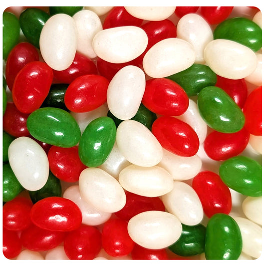 Christmas Holiday Jelly Beans - Red, Green, and White