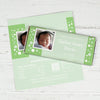 Baby Boy Announcement Personalized Chocolate Bar Wrappers Dots & a Photo