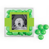 Personalized Boy Birth Announcement Hello World! JUST CANDY® favor cube with Just Candy Milk Chocolate Minis
