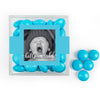 Personalized Boy Birth Announcement Hello World! JUST CANDY® favor cube with Just Candy Milk Chocolate Minis