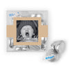 Personalized Boy Birth Announcement Hello World! JUST CANDY® favor cube with Hershey's Kisses