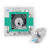 Personalized Boy Birth Announcement Hello World! JUST CANDY® favor cube with Hershey's Kisses