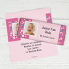 Baptism Personalized Chocolate Bar Wrappers Foto con Lunares