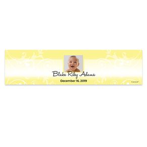 Personalized Baptism Cross & Photo 5 Ft. Banner