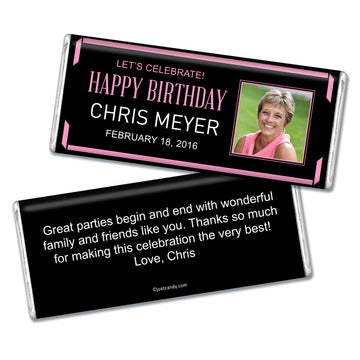 Birthday Personalized Hershey's Milk Chocolate Bar Celebrate Photo