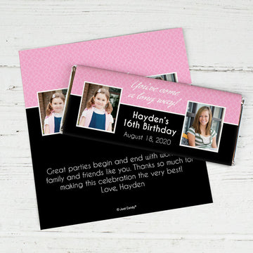 Birthday Personalized Chocolate Bar Wrap