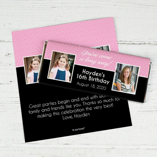 Birthday Personalized Chocolate Bar Wrap