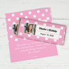 Birthday Personalized Chocolate Bar Wrappers Polka Dot Photo