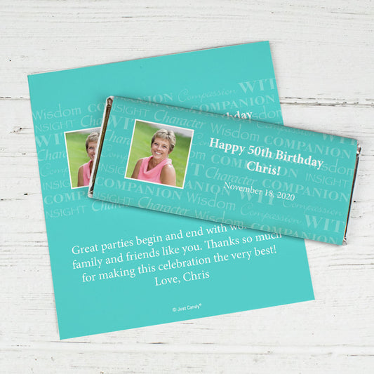 Birthday Personalized Chocolate Bar Wrap