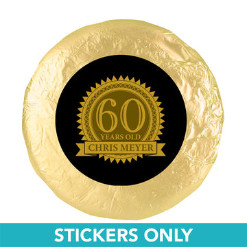 Personalized 60th Birthday 1.25" Stickers (48 Stickers)