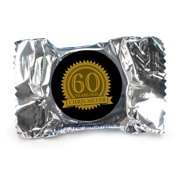 Personalized 60th Birthday Peppermint Patties - pack of 70