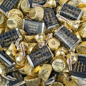 Milestone Birthday Hershey's Mix: 50th, 60th, 70th, 80th, 90th, 100th - 1.62lb Bag (110 pieces)