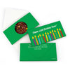 Personalized Birthday Lit Candles Gourmet Infused Belgian Chocolate Bars (3.5oz)