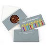 Personalized Birthday Lit Candles Gourmet Infused Belgian Chocolate Bars (3.5oz)
