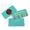 Personalized Birthday Lit Candles Gourmet Infused Belgian Chocolate Bars (3.5oz)