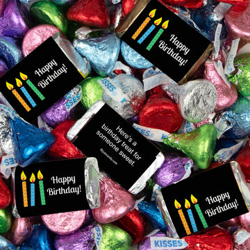 Birthday Candles Hershey's Miniatures and Kisses