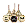 Personalized 90th Milestone Birthday Scroll Confetti Hershey's Kisses