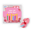 Personalized Birthday Candles JUST CANDY® favor cube with Hershey's Kisses