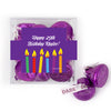 Personalized Birthday Candles JUST CANDY® favor cube with Hershey's Kisses