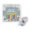Personalized Birthday Candles JUST CANDY® favor cube with Hershey's Kisses