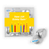Personalized Birthday Candles JUST CANDY® favor cube with Hershey's Kisses