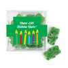 Personalized Birthday Candles JUST CANDY® favor cube with Sugar Sanded Gummy Bears
