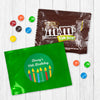 Personalized Birthday Candles Candy Favor Bag - M&Ms or Skittles