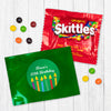 Personalized Birthday Candles Candy Favor Bag - M&Ms or Skittles