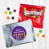 Personalized Birthday Candles Candy Favor Bag - M&Ms or Skittles